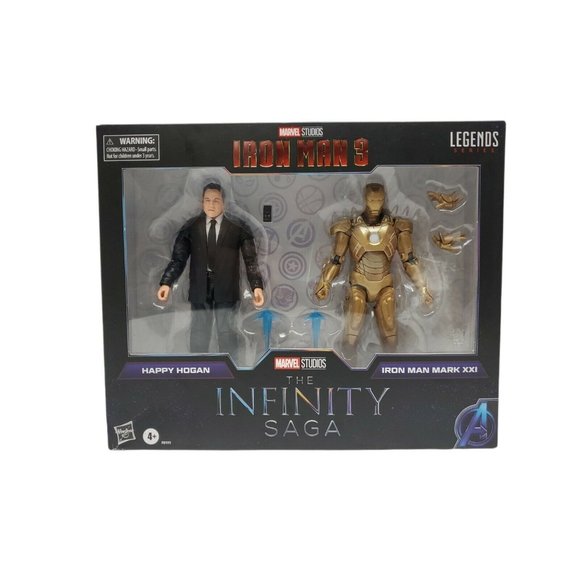 Pack Hasbro Marvel Legends - Happy Hogan & Iron Man MARK XXI - SDCC 2020 - Figurines 15 Cm